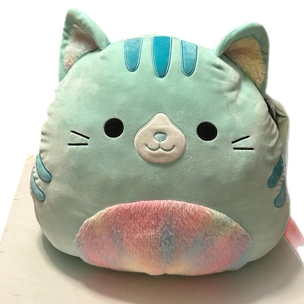 Squishmallows 20” Corrina the cat tie dye belly‎
